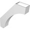 Ekena Millwork 5 1/2-in. W x 28-in. D x 34-in. H Imperial Architectural Grade PVC Knee Brace BRCP055X28X34IMP - alternate 4